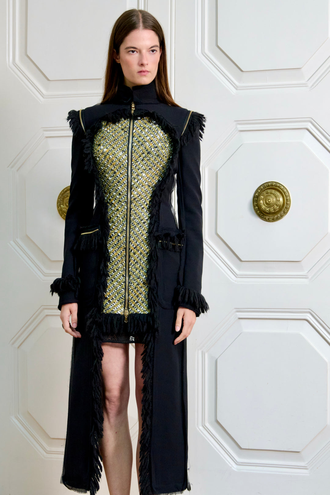 Alexander McQueen Black Wool and Crêpe Georgette Tailcoat by Sarah Burton (AW 2011)