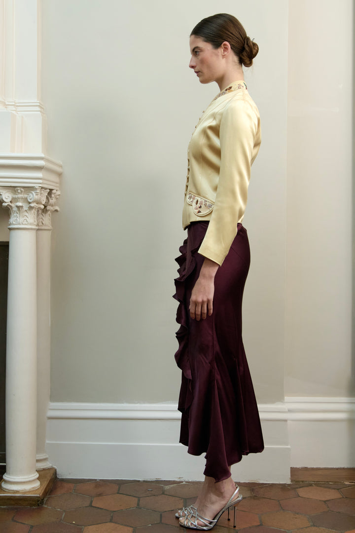 John Galliano Embroidered Satin Jacket (SS 2006)