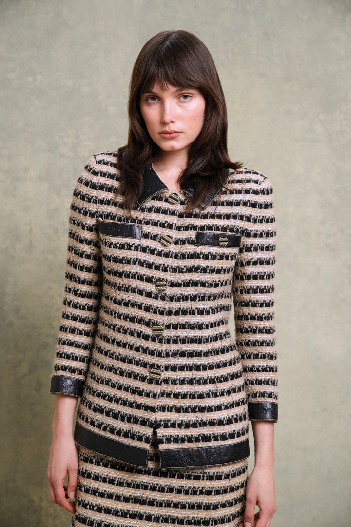 Chanel Egyptomania Fantasy Tweed Suit by Karl Lagerfeld (Pre-Fall 2019)