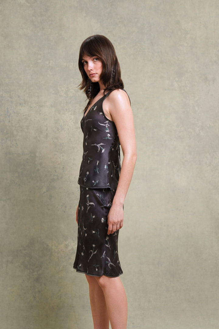 Prada Printed Floral Top and Skirt Set by Miuccia Prada (AW 1997)