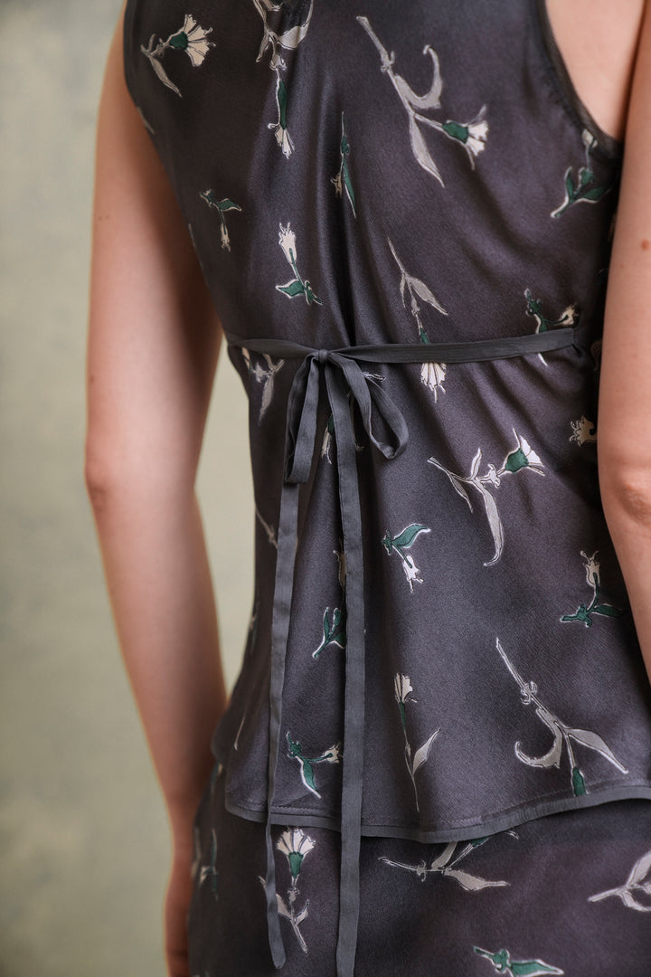 Prada Printed Floral Top and Skirt Set by Miuccia Prada (AW 1997)