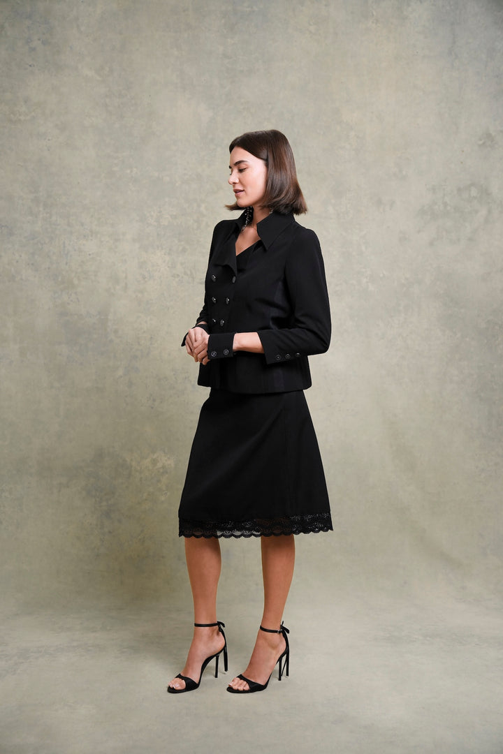 Chanel Black Wool Suit with Detached Cuffs by Karl Lagerfeld (SS 2001)