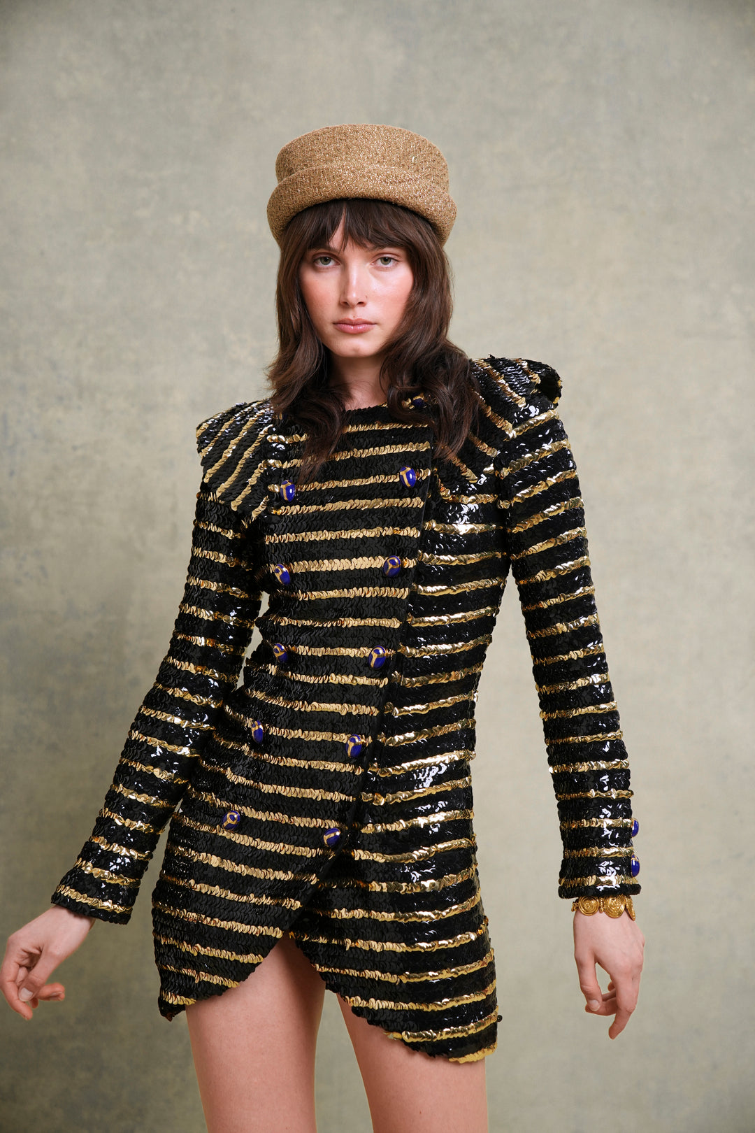 Chanel Sequined Egyptomania Coat Dress by Karl Lagerfeld (Pre-Fall 2019)