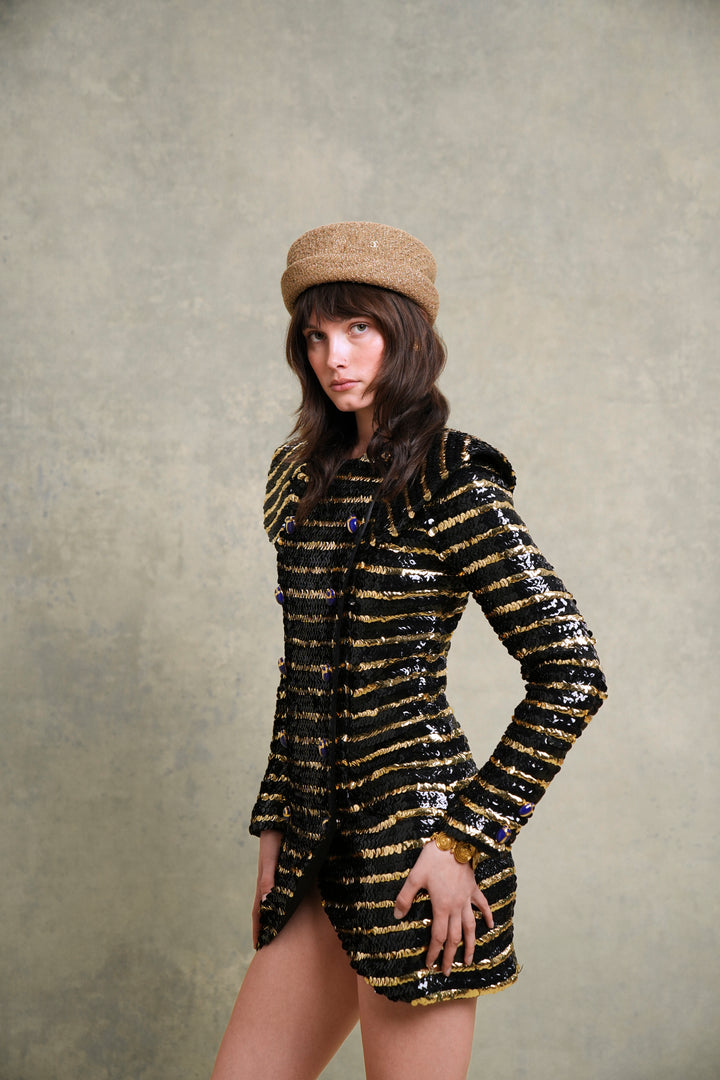 Chanel Sequined Egyptomania Coat Dress by Karl Lagerfeld (Pre-Fall 2019)