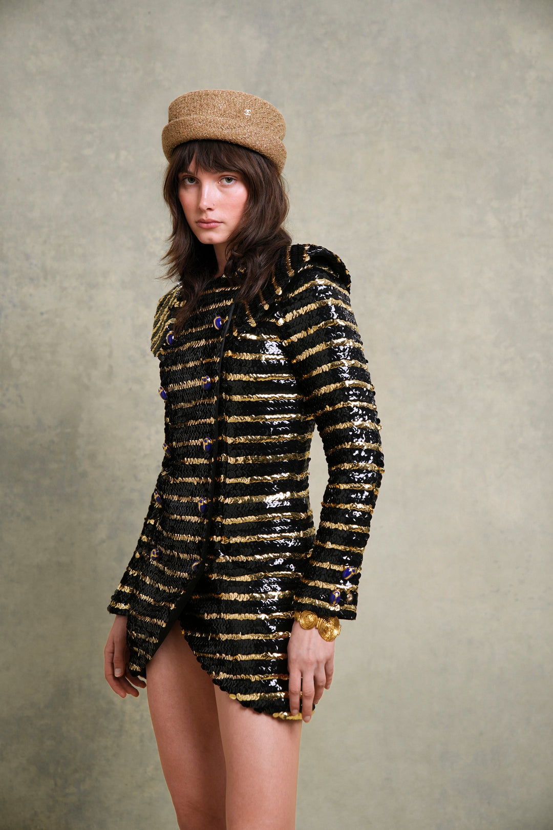 Chanel Sequined Egyptomania Coat Dress by Karl Lagerfeld (Pre-Fall 2019)