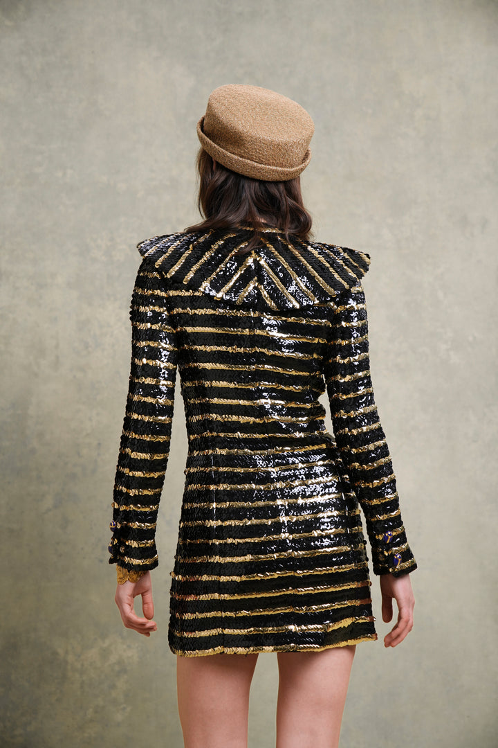 Chanel Sequined Egyptomania Coat Dress by Karl Lagerfeld (Pre-Fall 2019)