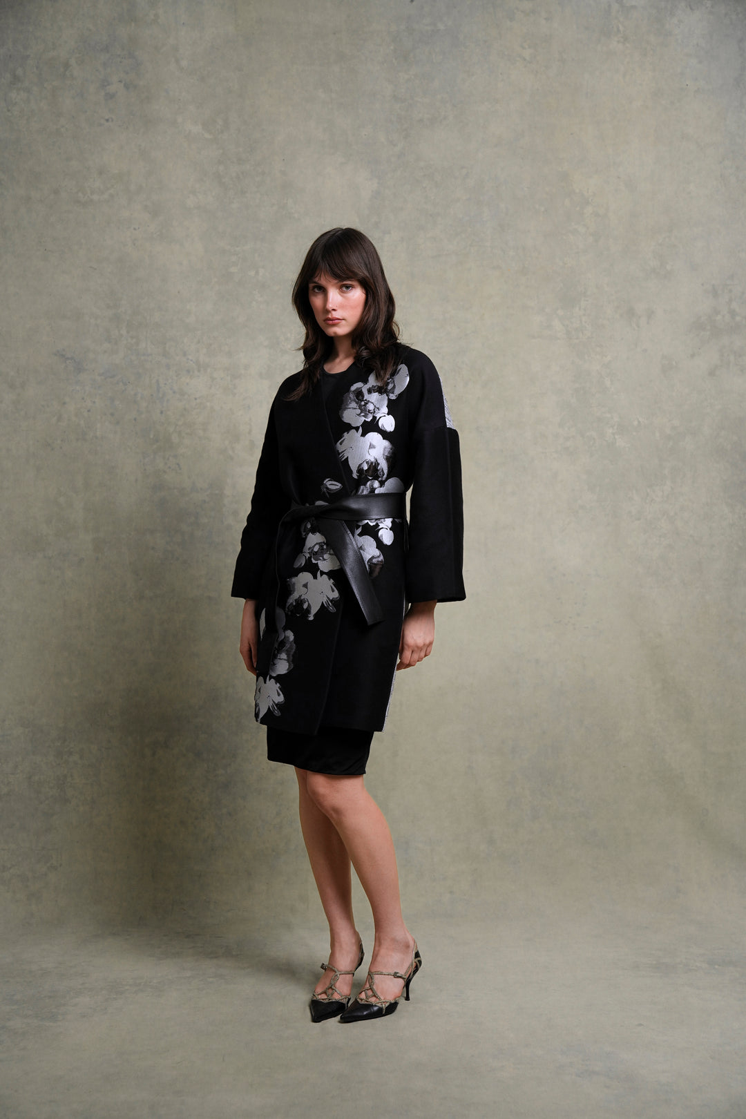 Fendi Orchid Embroidered Coat by Karl Lagerfeld (C 2015)