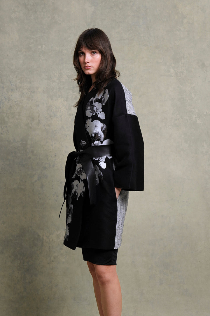 Fendi Orchid Embroidered Coat by Karl Lagerfeld (C 2015)