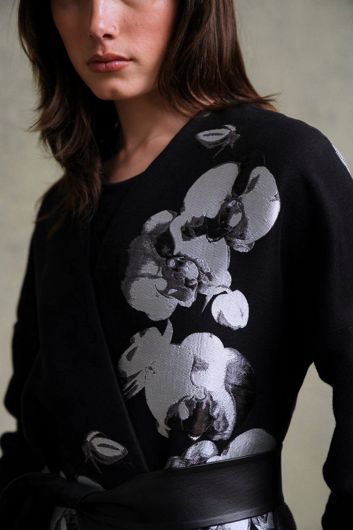 Fendi Orchid Embroidered Coat by Karl Lagerfeld (C 2015)