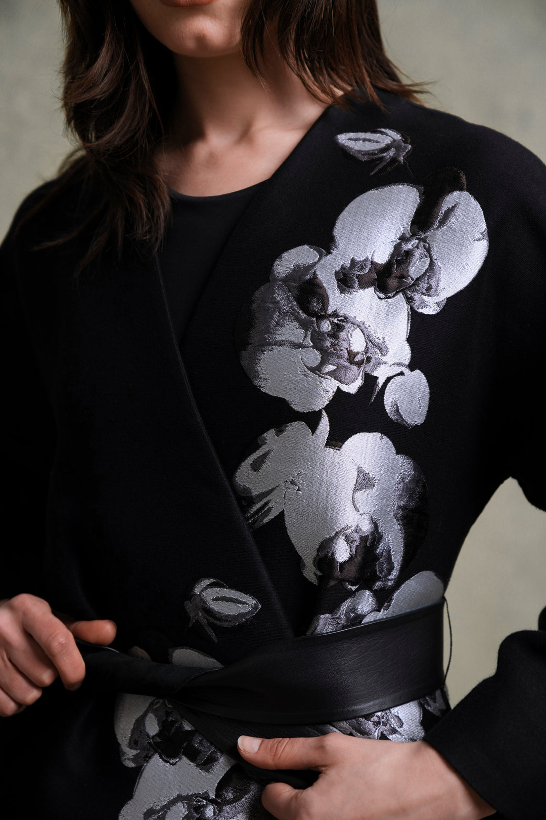 Fendi Orchid Embroidered Coat by Karl Lagerfeld (C 2015)
