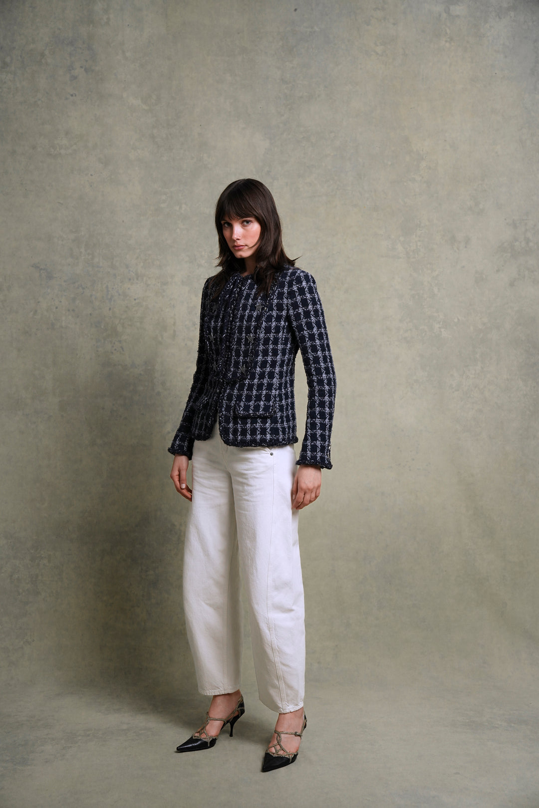 Chanel Paris-Dallas Blue Tweed Jacket by Karl Lagerfeld (Pre-Fall 2014)