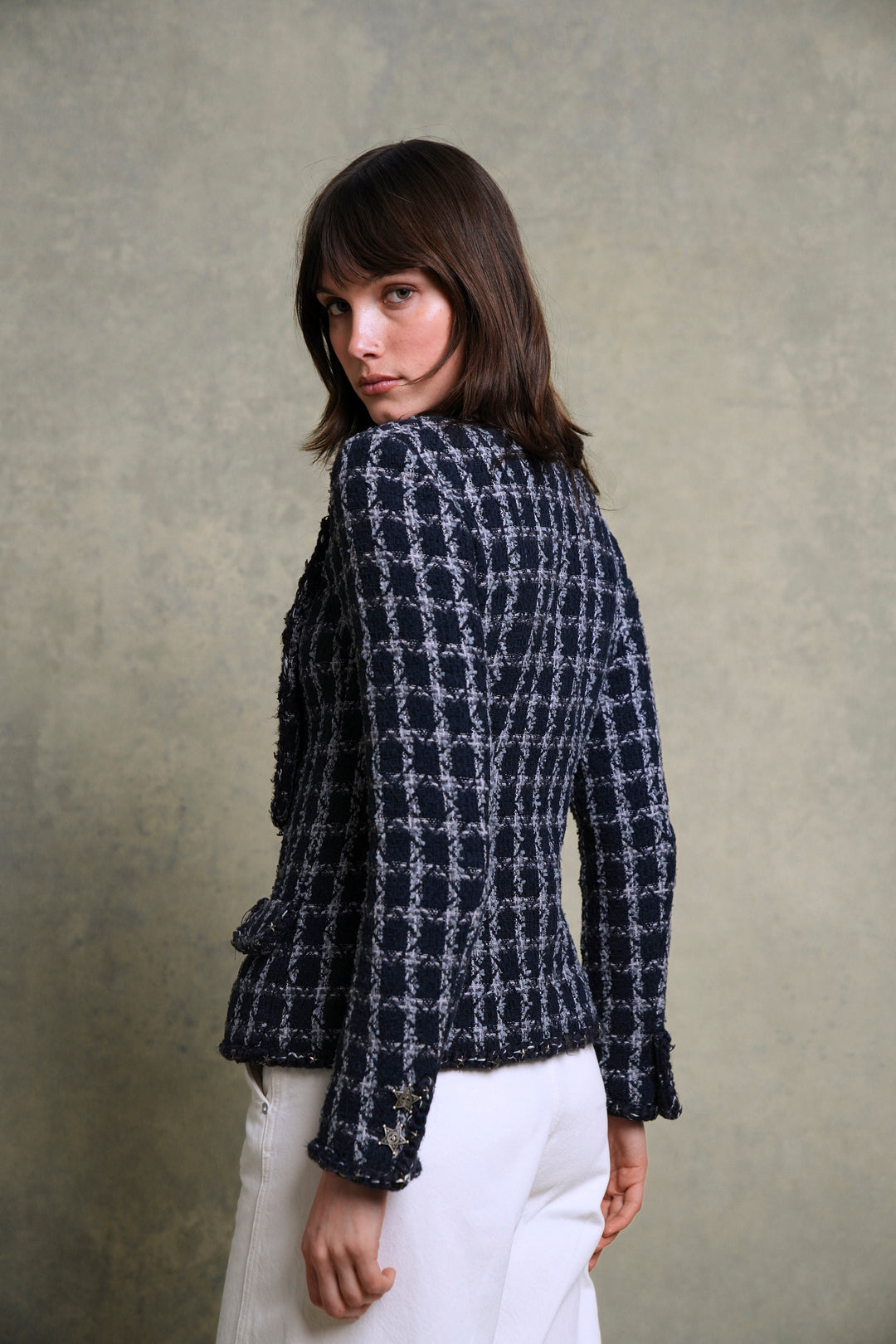 Chanel Paris-Dallas Blue Tweed Jacket by Karl Lagerfeld (Pre-Fall 2014)
