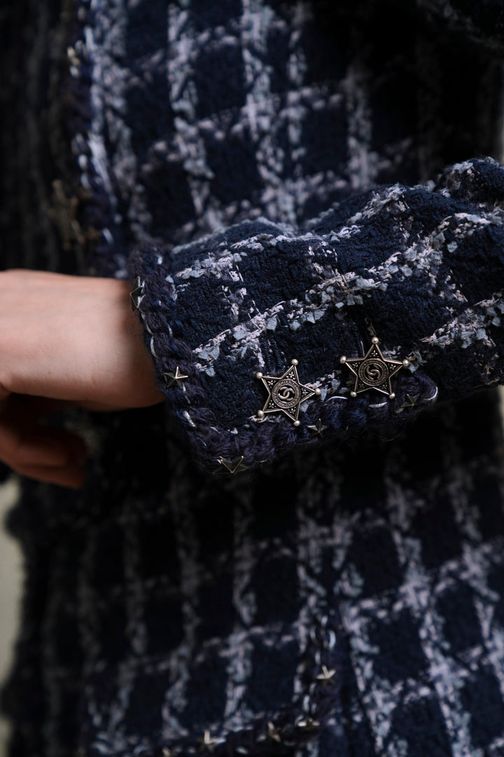 Chanel Paris-Dallas Blue Tweed Jacket by Karl Lagerfeld (Pre-Fall 2014)