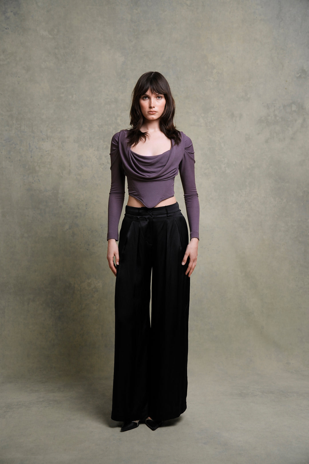 Vivienne Westwood Purple Draped Corset Top (1990s)