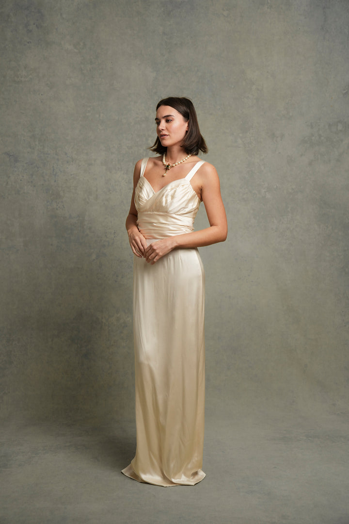 Dolce & Gabbana Ivory Satin Dress (SS 2011)