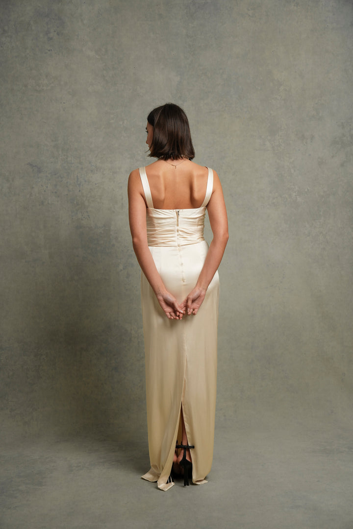 Dolce & Gabbana Ivory Satin Dress (SS 2011)
