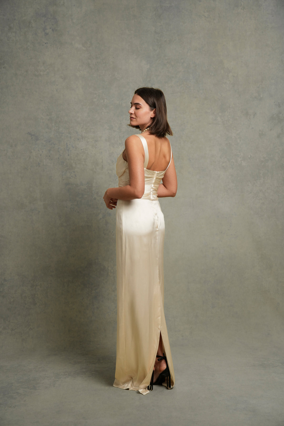 Dolce & Gabbana Ivory Satin Dress (SS 2011)