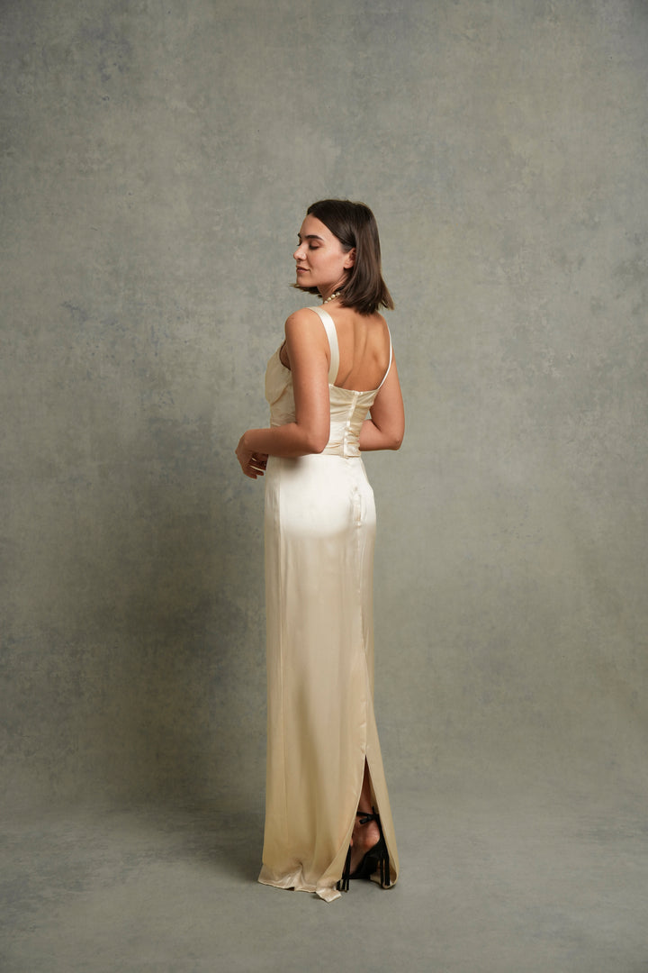 Dolce & Gabbana Ivory Satin Dress (SS 2011)