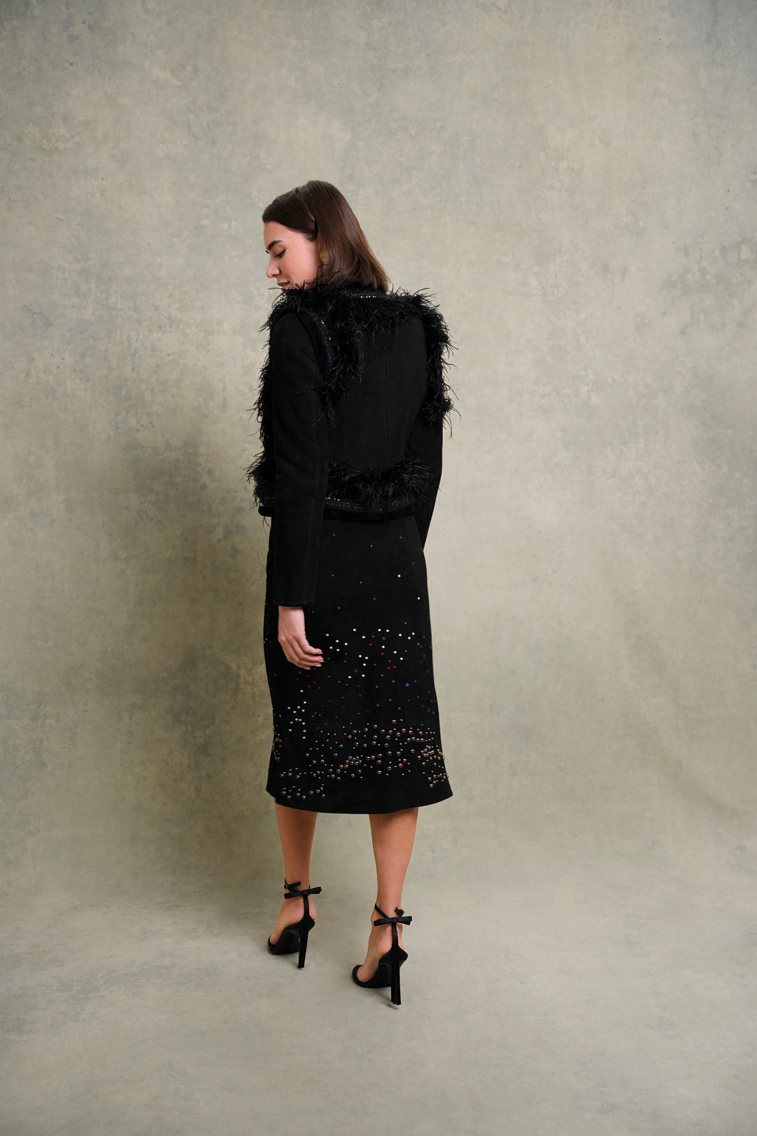 Valentino Black Lambskin Shearling Jacket (AW 2005)