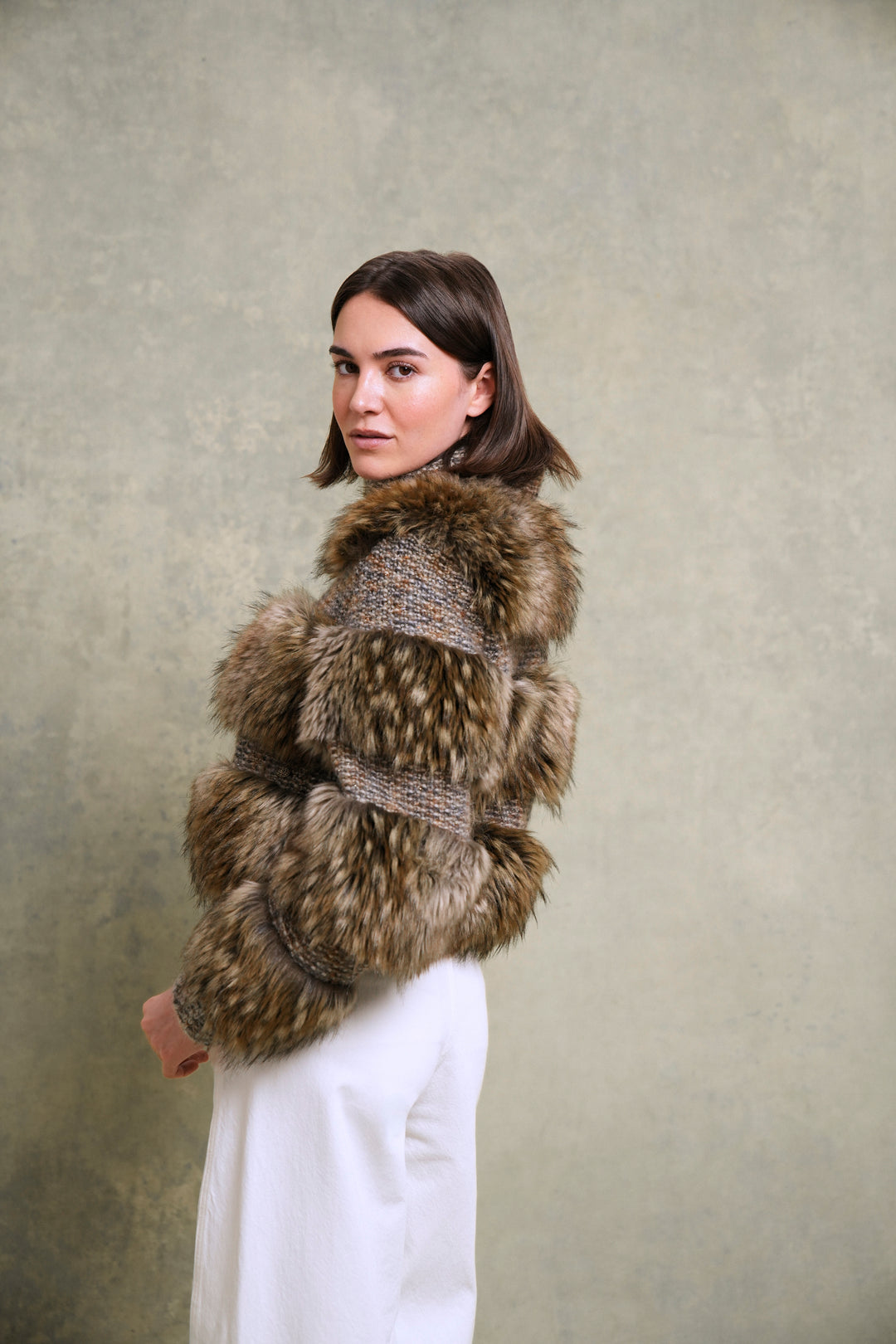 Chanel Faux Fur & Tweed Jacket by Karl Lagerfeld (AW 2018)