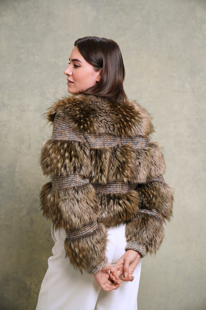 Chanel Faux Fur & Tweed Jacket by Karl Lagerfeld (AW 2018)