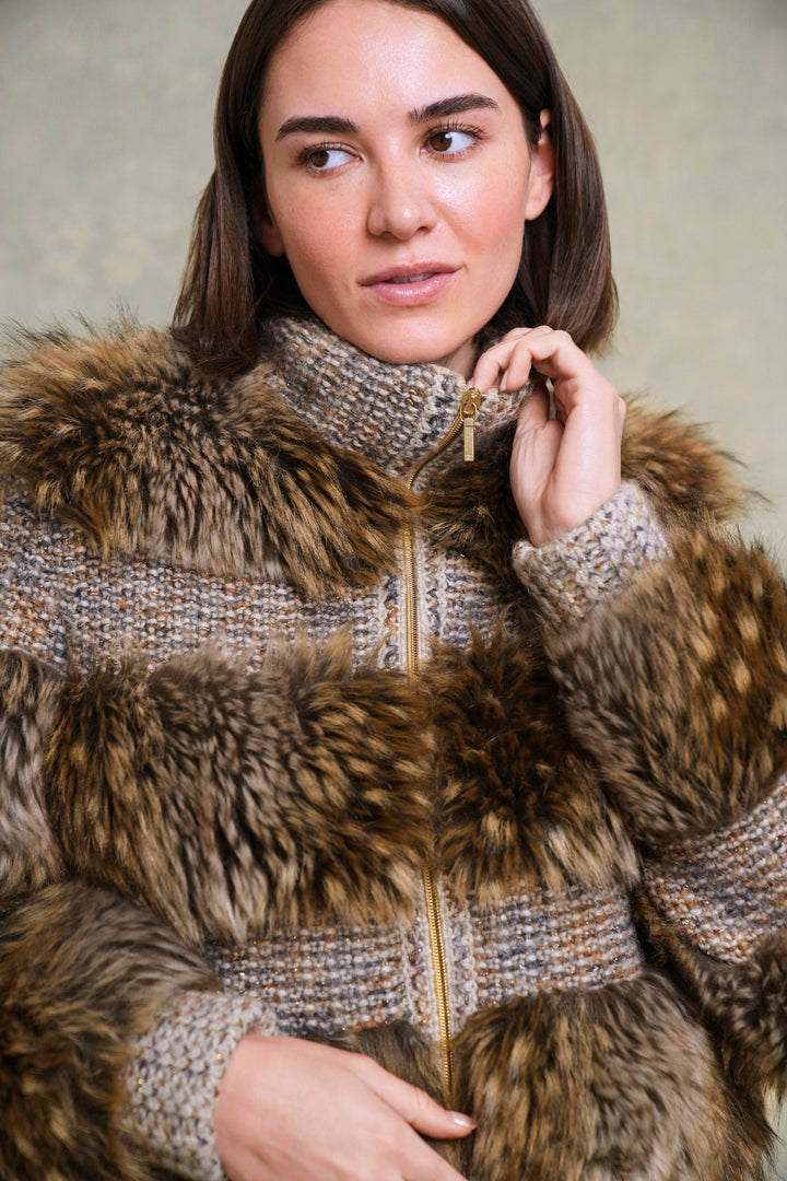 Chanel Faux Fur & Tweed Jacket by Karl Lagerfeld (AW 2018)