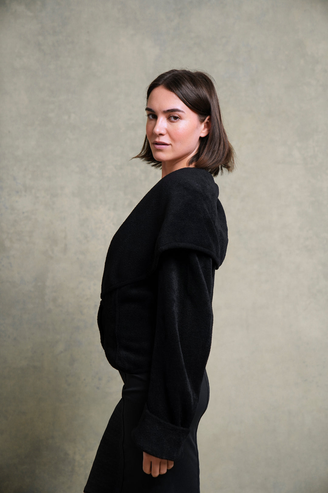 Alaïa Black Plush Jacket by Azzedine Alaïa (AW 1989)