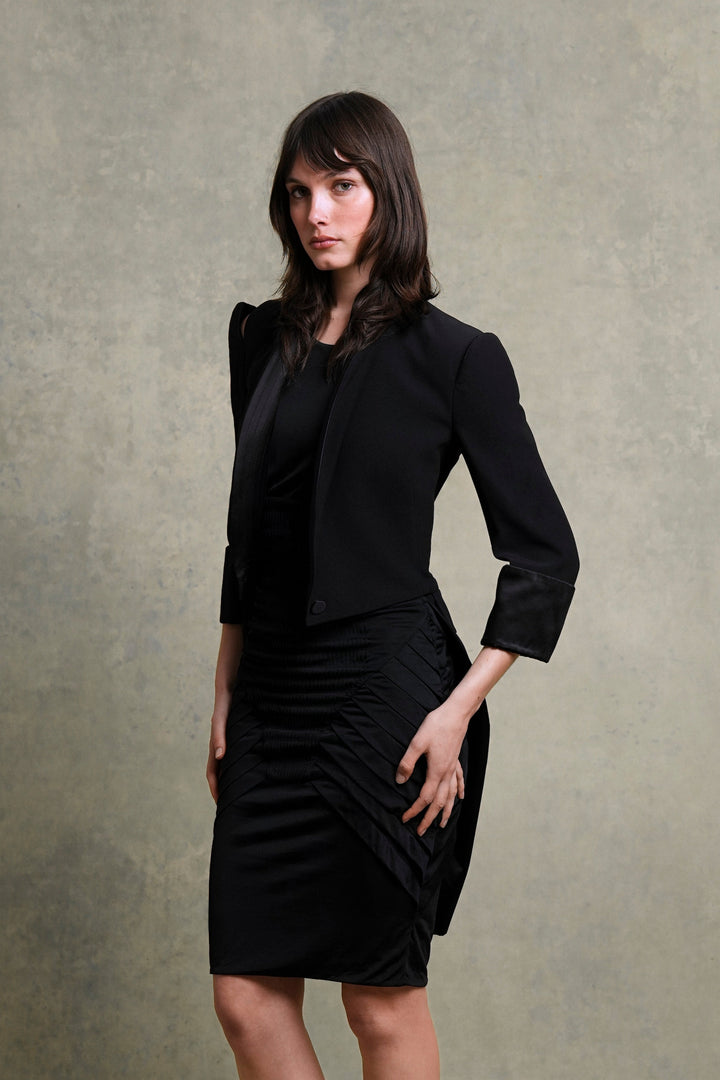 Alexander McQueen Black Cutout Shoulder Tailcoat by Sarah Burton (SS 2011)
