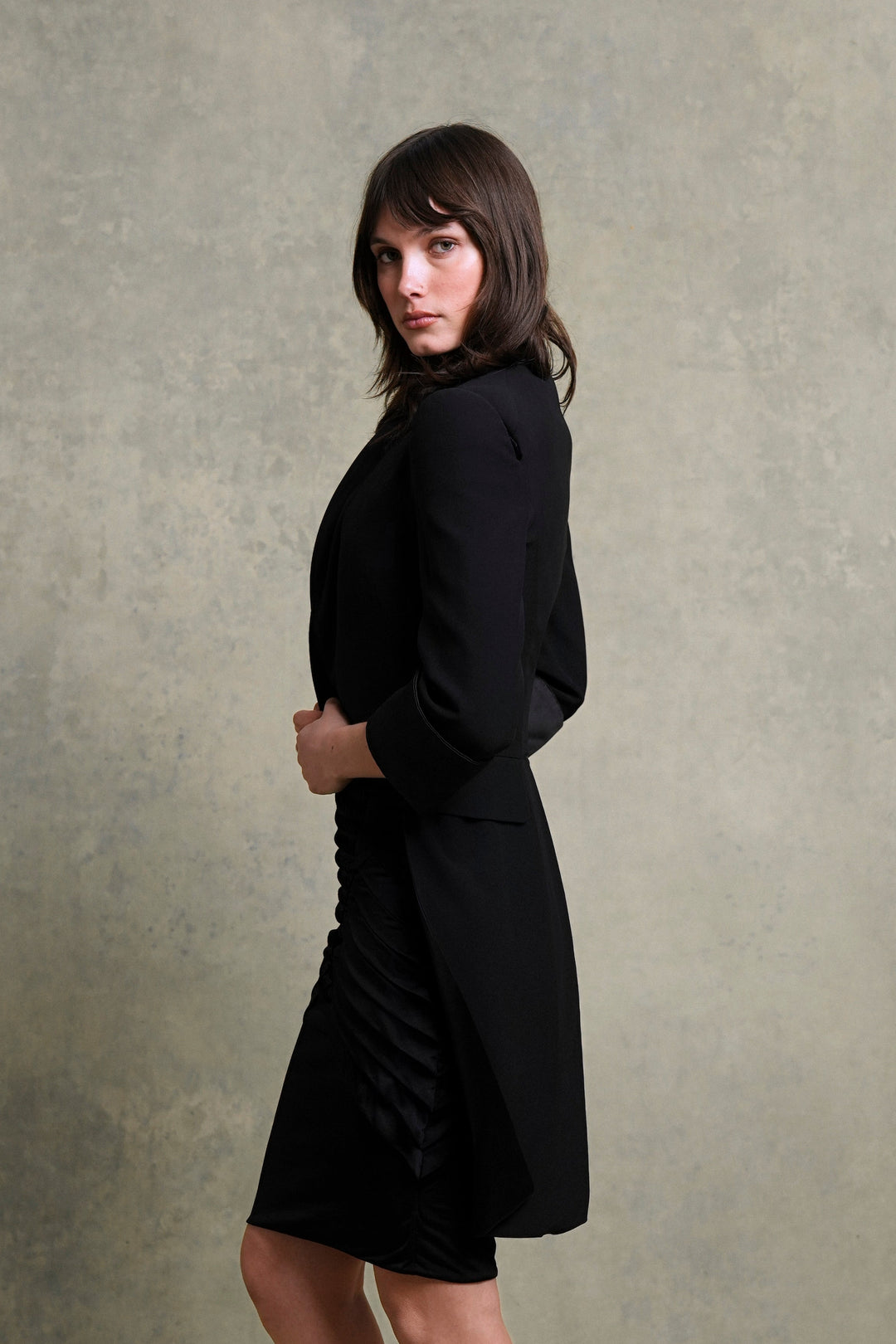Alexander McQueen Black Cutout Shoulder Tailcoat by Sarah Burton (SS 2011)