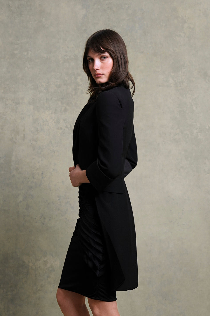 Alexander McQueen Black Cutout Shoulder Tailcoat by Sarah Burton (SS 2011)