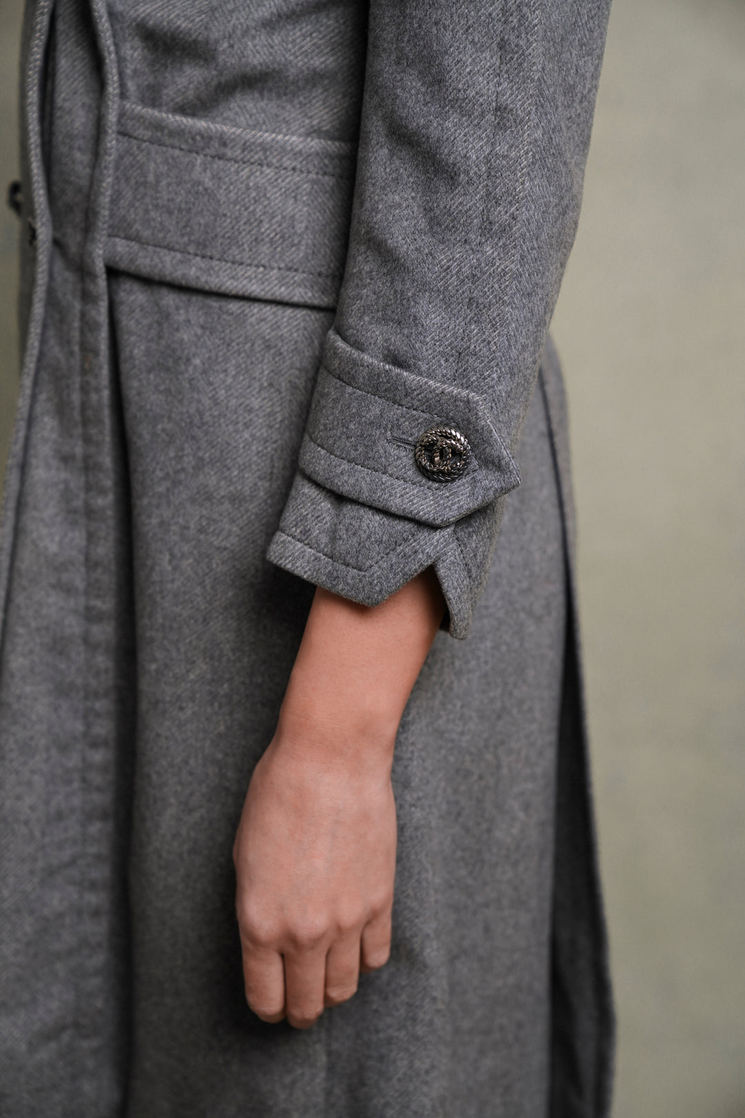 Chanel Haute Couture Grey Cashmere Coat (AW 1974)