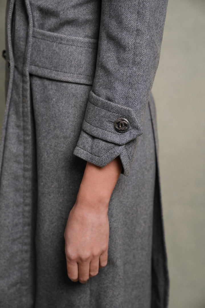 Chanel Haute Couture Grey Cashmere Coat (AW 1974)