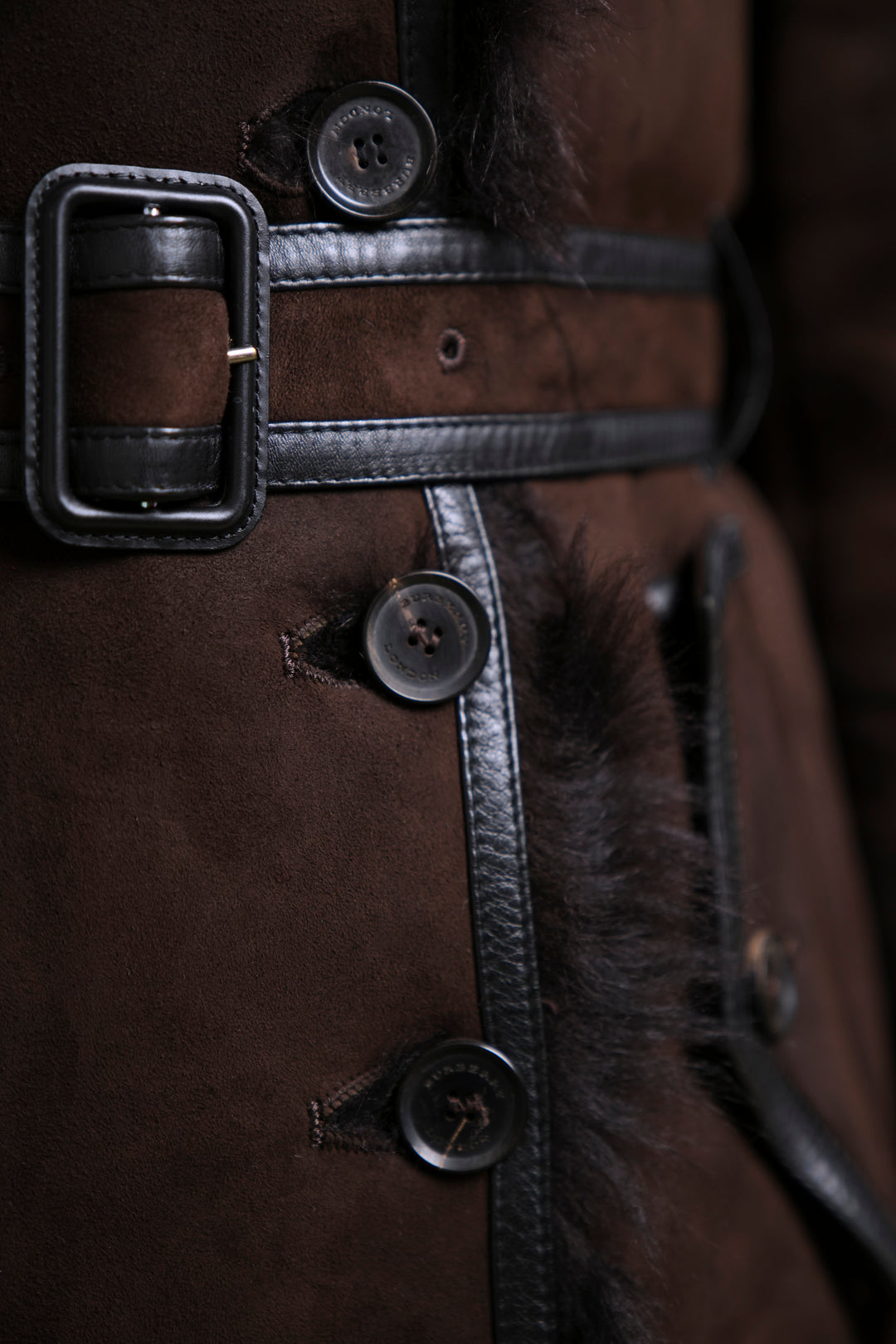 Burberry Chocolate Brown Shearling Coat by Christopher Bailey (AW 2012)