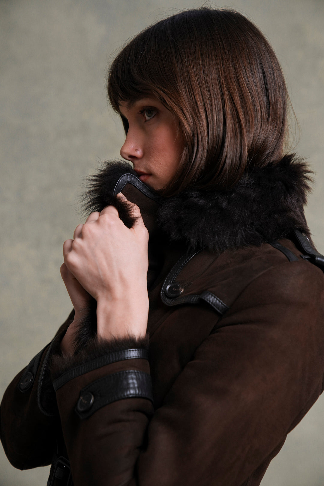 Burberry Chocolate Brown Shearling Coat by Christopher Bailey (AW 2012)