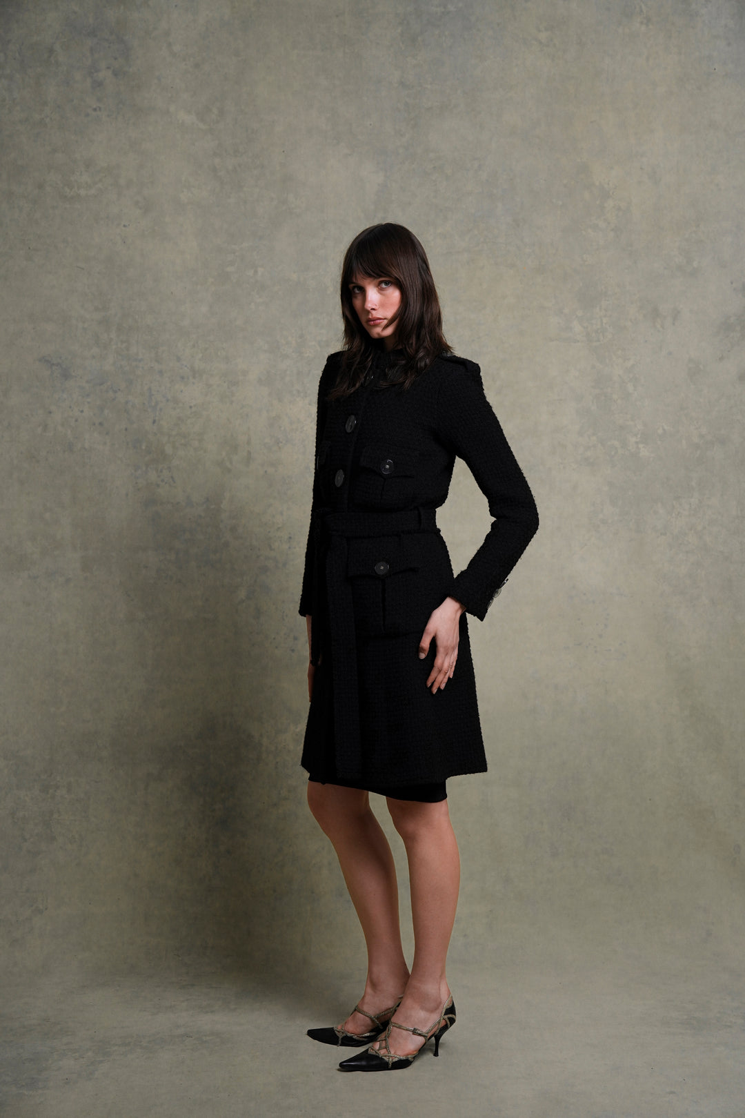 Chanel Black Wool Bouclé Coat, Paris Cosmopolite Métiers d’Art  by Karl Lagerfeld (Pre-Fall 2017)