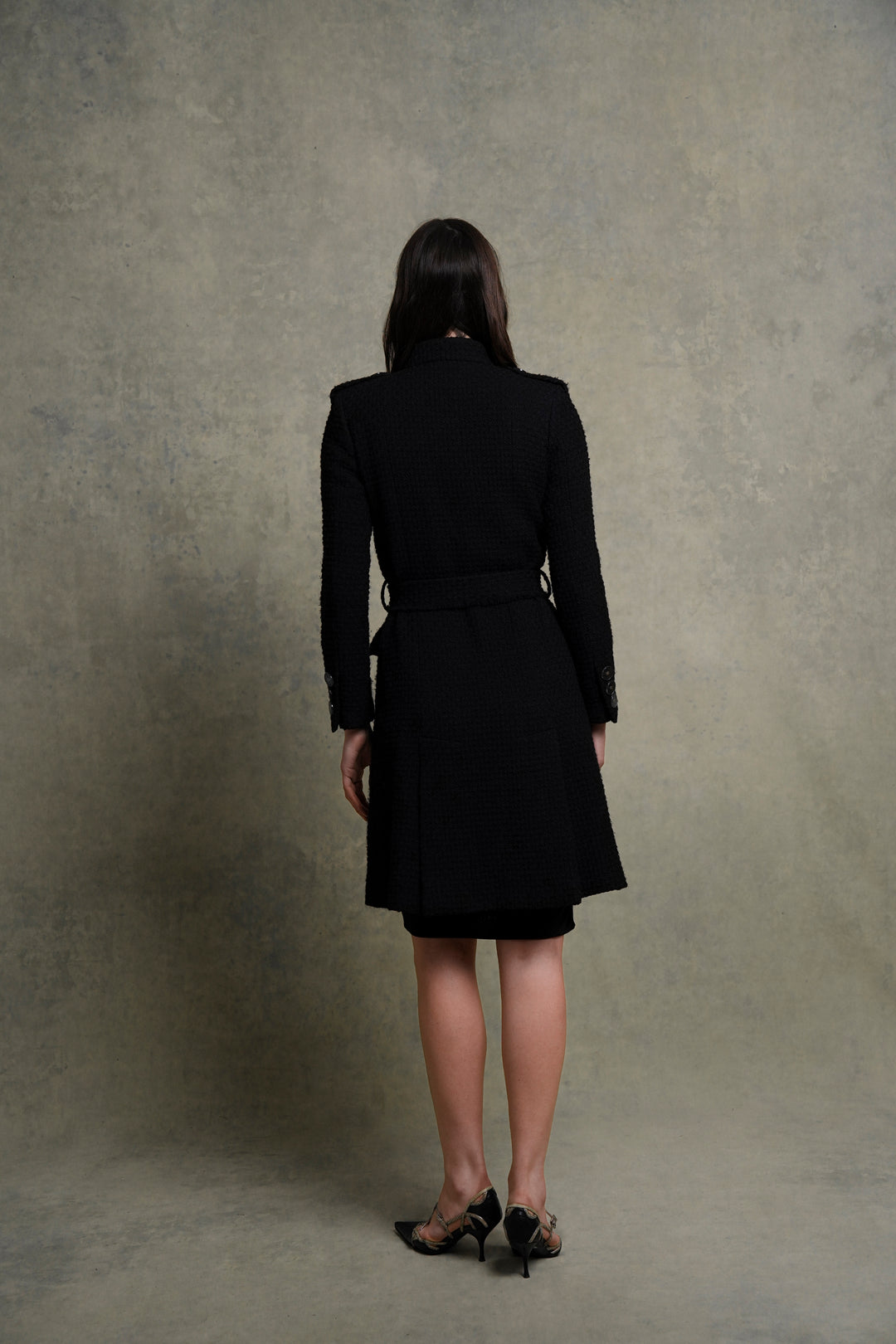 Chanel Black Wool Bouclé Coat, Paris Cosmopolite Métiers d’Art  by Karl Lagerfeld (Pre-Fall 2017)
