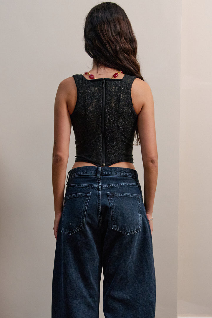 Vivienne Westwood Double-Layered Boulle Print Corset (c. 1990s)