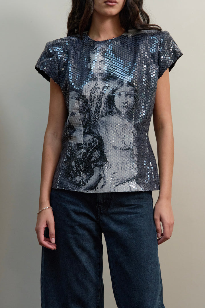 Alexander McQueen Sequin Top (AW 1998)