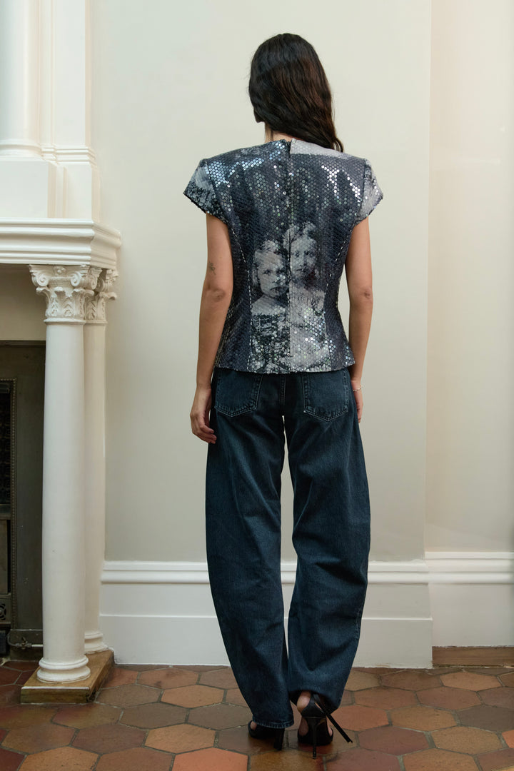 Alexander McQueen Sequin Top (AW 1998)