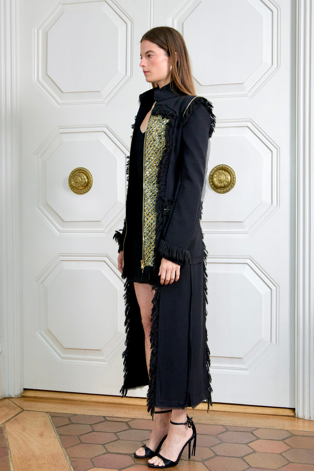Alexander McQueen Black Wool and Crêpe Georgette Tailcoat by Sarah Burton (AW 2011)