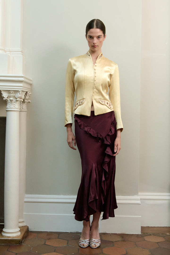 John Galliano Embroidered Satin Jacket (SS 2006)