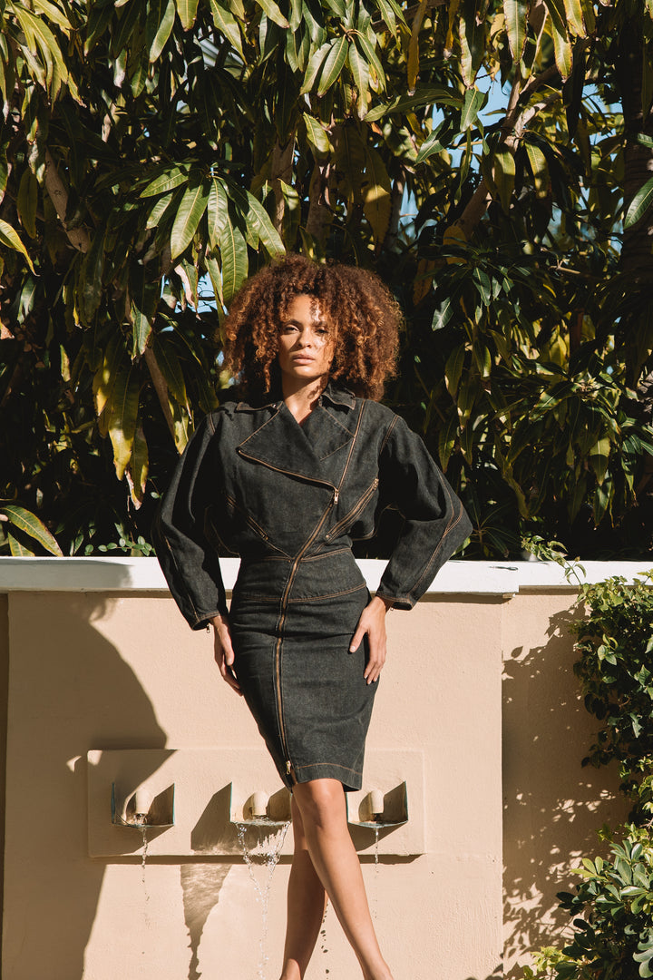Azzedine Alaïa Zip Denim Dress (SS 1986)