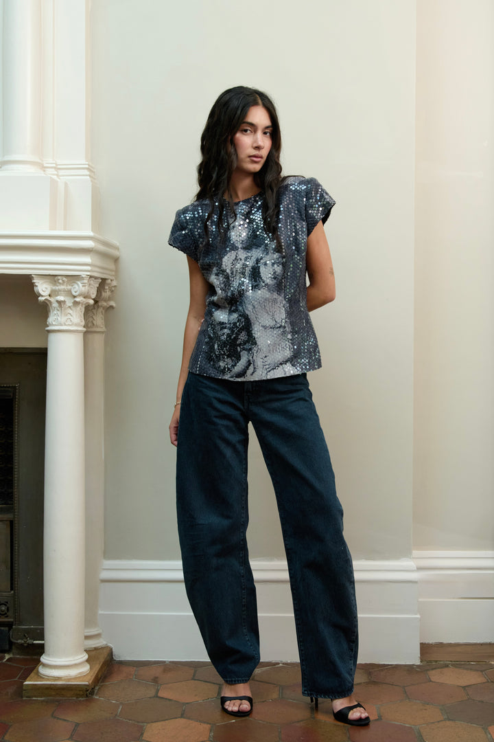 Alexander McQueen Sequin Top (AW 1998)