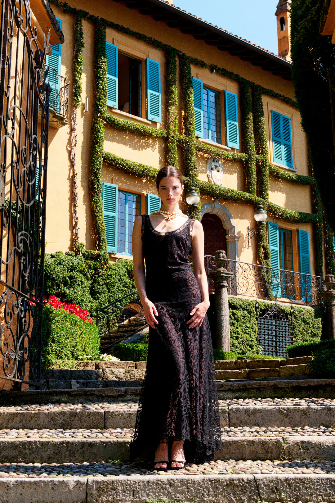 Chanel Long Lace Dress by Karl Lagerfeld (AW 1998)
