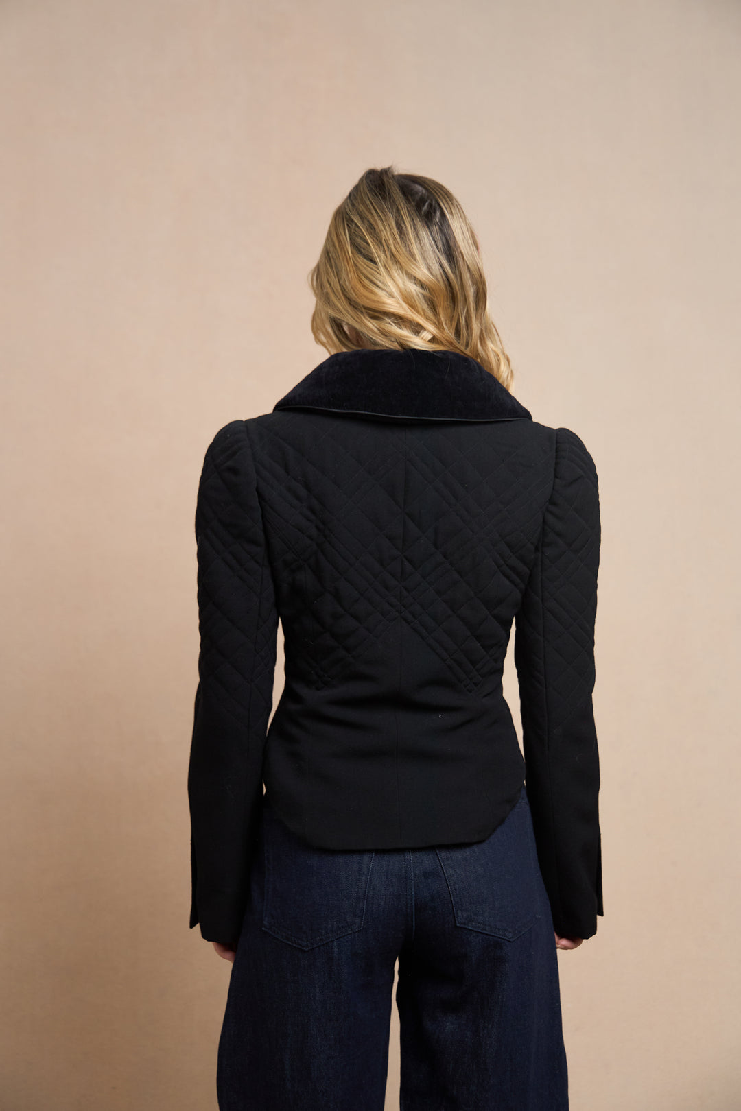 Chanel Black Velvet Collar jacket by Karl Lagerfeld (AW 2006)