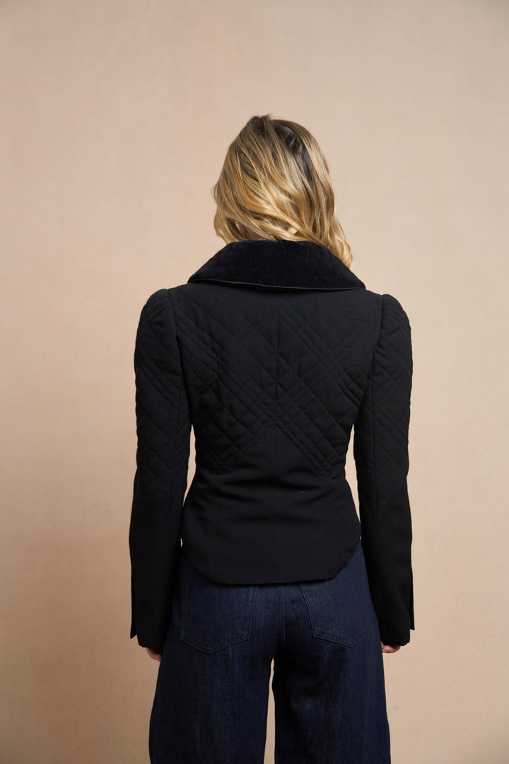 Chanel Black Velvet Collar jacket by Karl Lagerfeld (AW 2006)