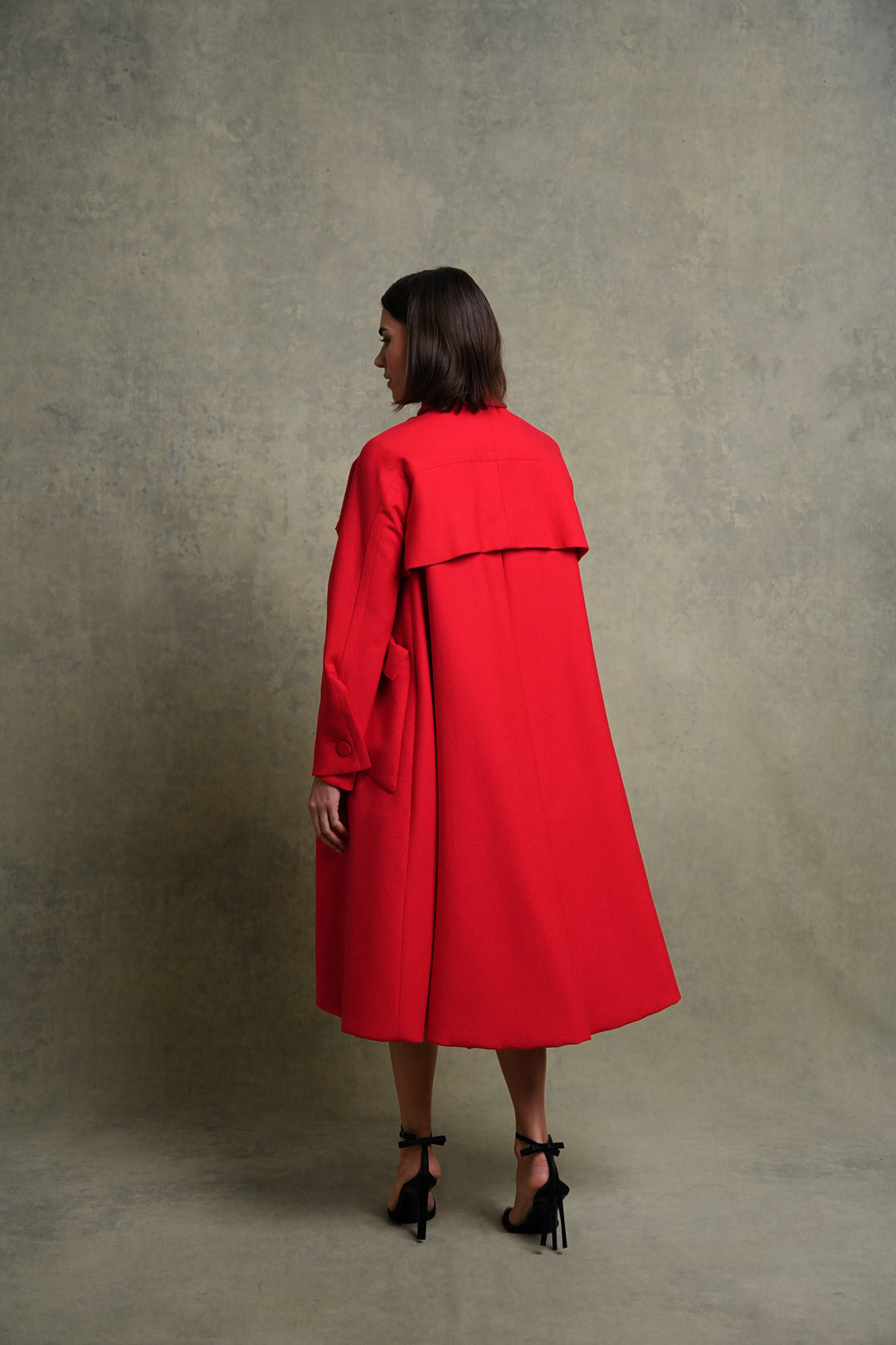 Christian Dior Red Wool Arizona Coat by Raf Simons (AW 2013)