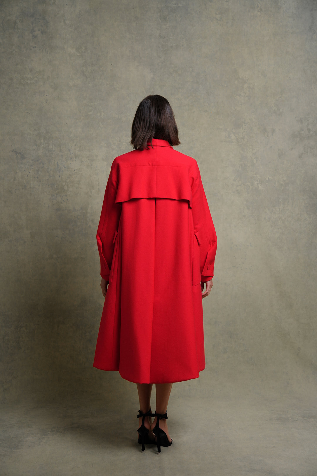 Christian Dior Red Wool Arizona Coat by Raf Simons (AW 2013)
