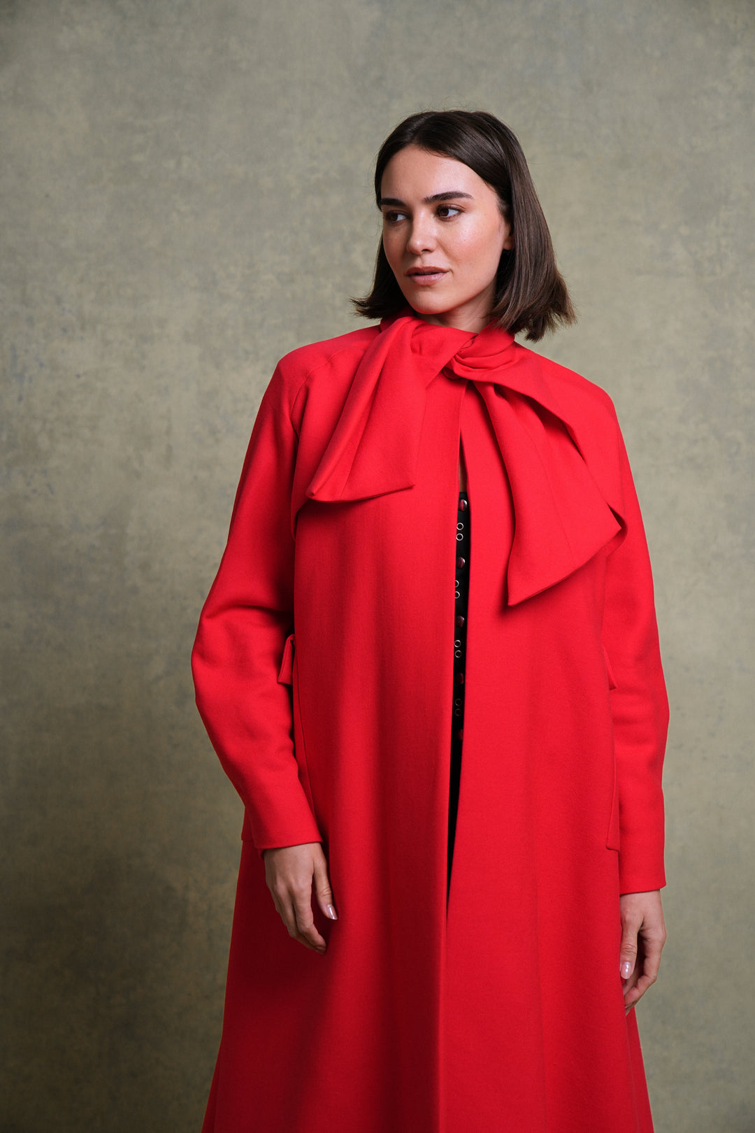 Christian Dior Red Wool Arizona Coat by Raf Simons (AW 2013)