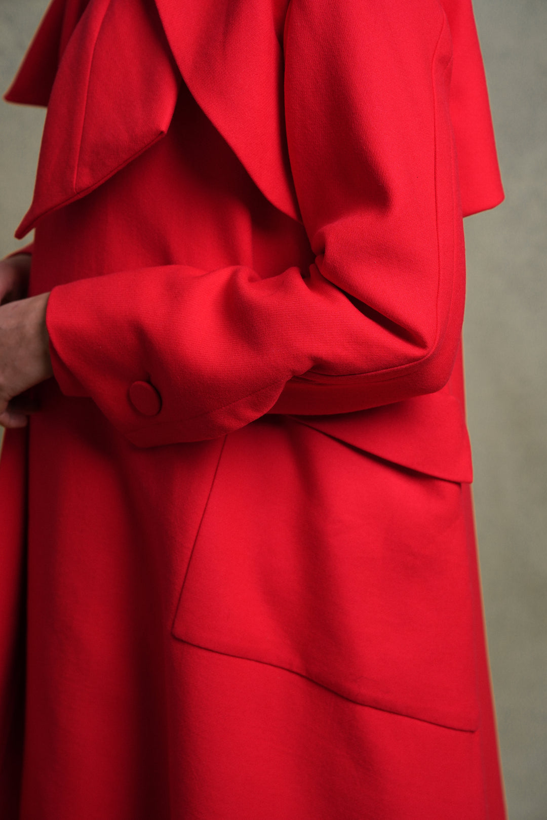 Christian Dior Red Wool Arizona Coat by Raf Simons (AW 2013)
